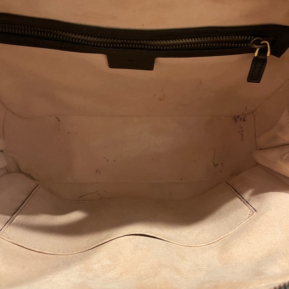 Gucci GG Marmont Zip Around Camera Shoulder Crossbody Black Matelasse Leather - Picture 4 of 11